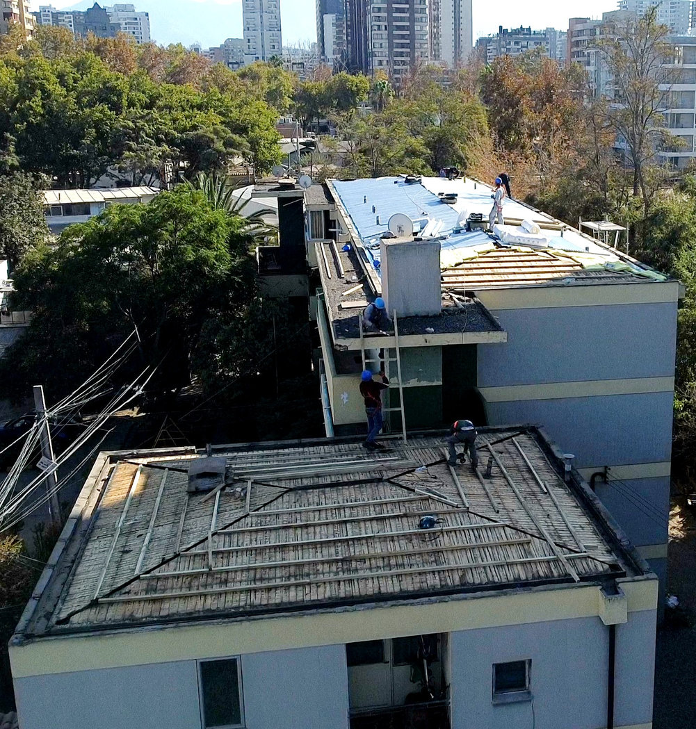 Vista aérea de una obra ejecutada por JMarin Propiedades